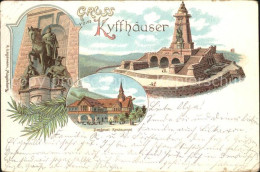 42436100 Kyffhaeuser Restaurant Kaiser Wilhelm Denkmal Reiterstandbild Kyffhaeus - Bad Frankenhausen