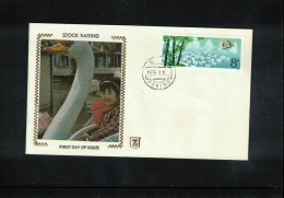 China 1979 Swans Interesting Cover FDC - Schwäne