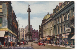 GRAINGER STREET - NEWCASTLE-UPON-TYNE NORTHUMBERLAND - VALENTINES ART CARD A1222 FROM ORIGINAL WATERCOLOUR G. W. BLOW - Newcastle-upon-Tyne