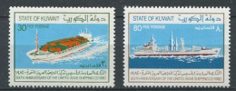 304 KOWEIT (Kuwait) 1982 - Yvert 920/21 - Bateau Petrolier Cargo - Neuf ** (MNH) Sans Trace De Charniere - Kuwait