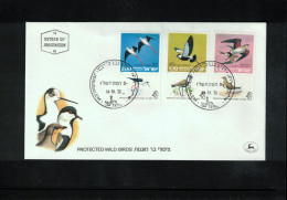 Israel 1975 Birds FDC - Picotenazas & Aves Zancudas