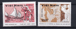 304 VIETNAM 1988 - Yvert 932/33 - Jonque Batelier Carte - Neuf ** (MNH) Sans Trace De Charniere - Viêt-Nam