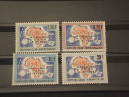 RWANDA  - 1962 O.N.U./UCCELLO 4 VALORI - NUOVI(++) - Unused Stamps
