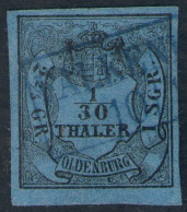 FALKENBURG Auf 1/10 Thaler Blau - Oldenburg Nr. 2 III - Pracht - Oldenburg