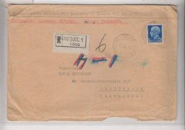 ITALY 1938 MERANO Registered  Cover To Germany - Poststempel (Flugzeuge)