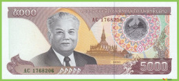 Voyo LAOS 5000 Kip 2020 P34c B520a AC UNC - Laos