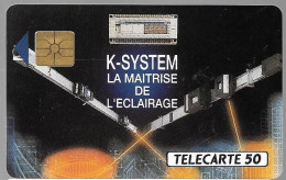 CARTE-PUCE-PRIVEE-PUBLIC-50U-EN29-GemA-04/91-K-SYSTEM 1-R° Mat--V°B13894-Utilisé-TBE/RARE - 50 Eenheden