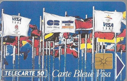 CARTE-PUCE-PRIVEE-PUBLIC-50U-EN275-GemA-12/91-CARTE BLEUE VISA-R° Mat--V°B1C242-Utilisé-TBE/RARE - 50 Unidades