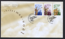 1998  Christmas Issue - Angels  Set Of 3 On Sigle FDC Sc 1764-6 - 1991-2000