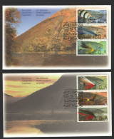 1998  Fishing Flies Set Of 6 Se-tenant Different From Booklet On 2 FDCs Sc 1715-20 - 1991-2000