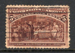 1893 USA 5C. DISCOVERY OF AMERICA MICHEL: 77 USED - Used Stamps