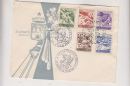 YUGOSLAVIA,1950 Zagreb RUMA Airmail  Set Nice. Cover - Storia Postale