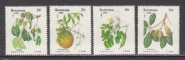 1994 Botswana Edible Fruits Trees Christmas Complete Set Of 4 MNH - Botswana (1966-...)