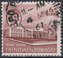 1960 Trinidad & Tobago (...-1961) ° Mi:TT 175, Sn:TT 92, Yt:TT 179, Treasury Building - Trinidad & Tobago (...-1961)