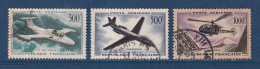 France - YT PA N° 35 à 37 - Oblitéré - Poste Aérienne - 1957 à 1959 - 1927-1959 Gebraucht