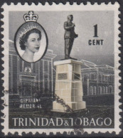 1960 Trinidad & Tobago (...-1961) ° Mi:TT 172X, Sn:TT 89, Yt:TT 176, Cipriani Memorial, Port Of Spain - Trinidad & Tobago (...-1961)