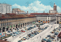 CARTOLINA  TORINO,PIEMONTE-PIAZZA S.CARLO-STORIA,MEMORIA,CULTURA,RELIGIONE,IMPERO ROMANO,BELLA ITALIA,NON VIAGGIATA - Lugares Y Plazas