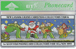 UK, BT 1993, L&G 308G, Scottish Phonecard Collectors Fair, Christmas, Santa & Loch Ness, 500ex - BT Privé-uitgaven