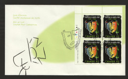 1999  Théâtre Du Rideau Vert  Sc 1769  Plate Block Of 4 - 1991-2000