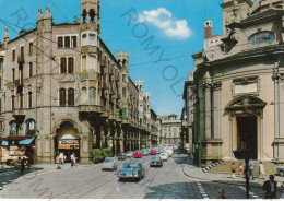 CARTOLINA  TORINO,PIEMONTE-VIA PIETRO MICCA-PALAZZO MADAMA-STORIA,MEMORIA,CULTURA,RELIGIONE,BELLA ITALIA,VIAGGIATA 1969 - Palazzo Madama