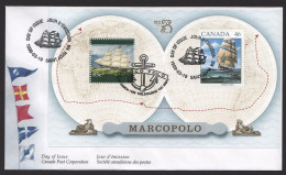 1999  Marco Polo - Sailing  Ship  Joint Souvenir Sheet With Australia Sc 1779a - 1991-2000