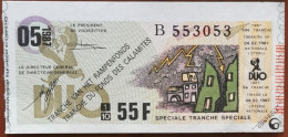 Billet De Loterie Nationale Belgique 1987 5e Tranche Du Fond Des Calamites - 4-2-1987 - Billetes De Lotería