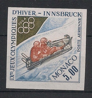 MONACO - 1964 - Poste Aérienne PA N°YT. 83 - Olympics - Non Dentelé / Imperf. - Neuf Luxe ** / MNH - Variétés