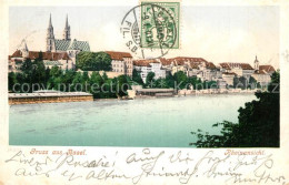 13298398 Basel BS Rheinpartie Mit Muenster Basel BS - Other & Unclassified