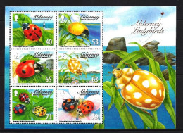 Alderney - Aurigny 2014 Coccinelles Yvert Bloc Feuillet N° F491 ** MNH - Alderney