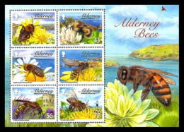 Alderney - Aurigny 2009 Insectes Abeilles Yvert N° 346 à 351 ** MNH - Alderney