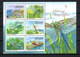 Alderney - Aurigny 2010 Libellules Yvert Bloc Feuillet N° 24 ** MNH - Alderney