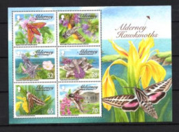 Alderney - Aurigny 2011 Papillons De Nuit Yvert Bloc Feuillet N° 27 ** MNH - Alderney