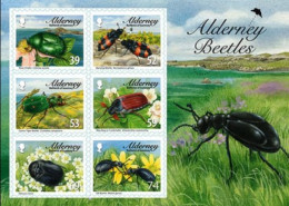 Alderney - Aurigny 2013 Insectes Scarabées Yvert Bloc Feuillet N° 31 ** MNH - Alderney