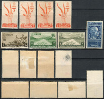 REGNO / COLONIE / AFRICA ORIENTALE ITALIANA 1938 - SOGGETTI VARI 8 VALORI MNH / MLH / (*) NO GUM - SASSONE 1-4-7-12/13 - Africa Oriental Italiana