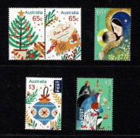 Australia 2023 Christmas  Set Of 5 MNH - Unused Stamps