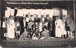 Carte Photo SPECTACLE-THEATRE-ARTISTE-COMEDIEN-Drame Biblique Roi SAUL-Auf Nahmen Von König Saul Biblisches Schauspiel - Theater