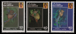 Brunei 1990 - Mi-Nr. 421-423 ** - MNH - Wildtiere / Wild Animals - Brunei (1984-...)