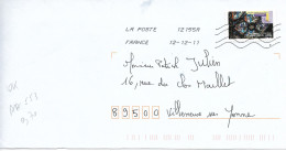 France 2011 AA 553 / Art Gothique : Cathedrale De CHARTRES - 28 -  / Sur Enveloppe Entière 12/11 - Cartas & Documentos