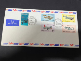 4-1-2024 (4 W 19) Letter Posted Via Air Mail From New Zealand To Japan (1st Flight Auckland To Tokyo) 1980 - Otros (Aire)