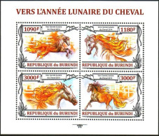 Burundi 2013 Burundi 2013 Zodiac Year Of The Horse,MS MNH - Nuevos