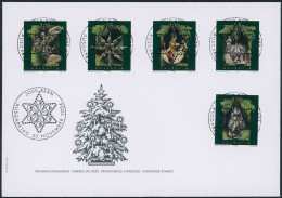 Suisse - 2004 - Weihnachtsmarken - Blockausschnitte - Ersttagsbrief FDC ET - Ersttag Voll Stempel - Brieven En Documenten