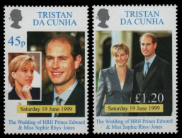 Tristan Da Cunha 1999 - Mi-Nr. 658-659 ** - MNH - Prince Edward - Tristan Da Cunha