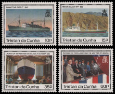 Tristan Da Cunha 1990 - Mi-Nr. 495-498 ** - MNH - Schiffe / Ships - Tristan Da Cunha
