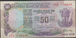 India 50 Rupees - OLD Note With Signature SignatureI.G.Patel(1977-82) Used - Inde