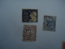 NEW SOUTH WALES  3 USED STAMPS 1890   WITH POSTMARK - Other & Unclassified