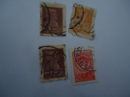 RUSSIA USED STAMPS 4 POSTMARK - Sonstige & Ohne Zuordnung