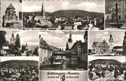 42027631 Ettlingen Evangelische Kirche Rathaus Rottber Narrenbrunnen Delphinbrun - Ettlingen