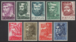 Portugal 1955 - Mi-Nr. 835-843 ** - MNH - Könige / Kings (III) - Ungebraucht