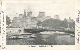 FRANCE - Paris - Vue Sur L'hôtel De Ville - Carte Postale Ancienne - Andere Monumenten, Gebouwen