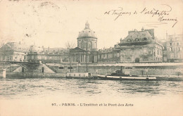 FRANCE - Paris - Vue Sur L'institut Et Le Pont Des Arts - Carte Postale Ancienne - Otros Monumentos